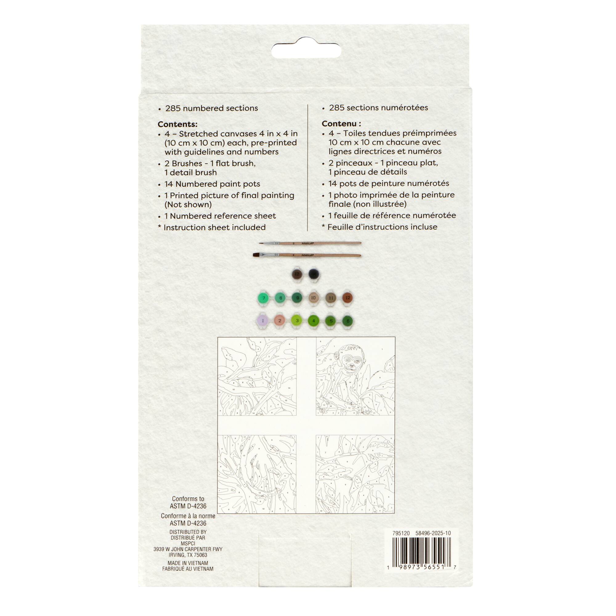 Jungle Paint-by-Number Mini Kit by Artist's Loft®